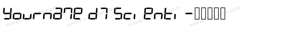 Yourname D7 Scienti字体转换